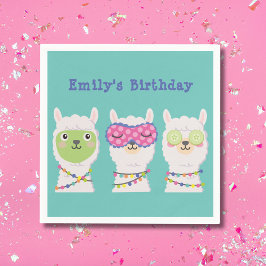 Pijama party, lama pijama-partiet gynnar märkre pappersservett