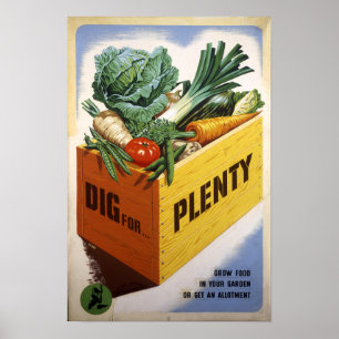 Pik för överflöd - frukt och Veg Poster