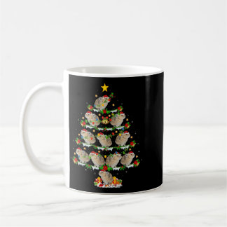 Pika Lover Xmas Lights Pika Julgran Kaffemugg
