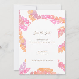 Pikake Bröllop spara datum Inbjudningar