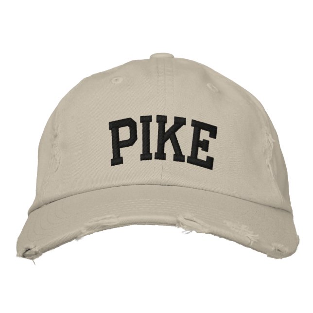 Pike Embroized Hat Broderad Keps (Framsida)