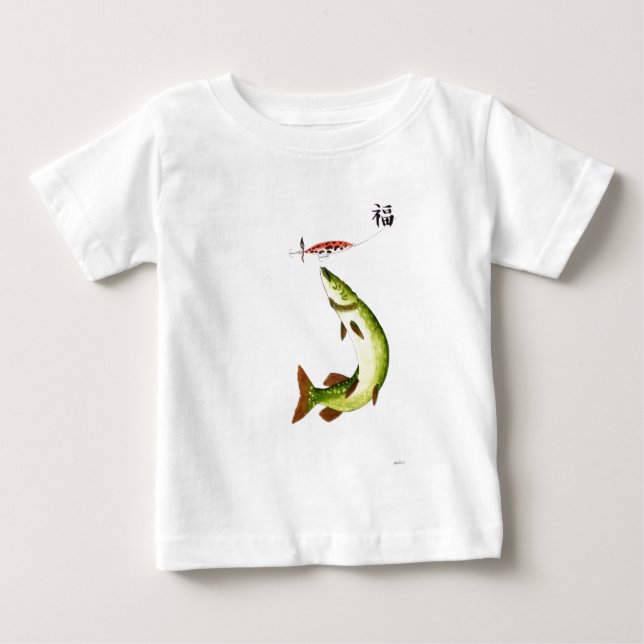 Pike Fishing T Shirt (Framsida)
