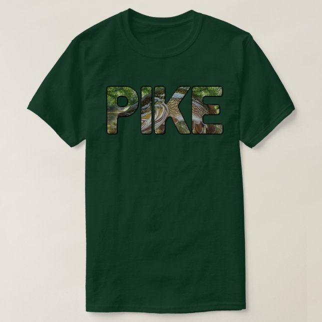 Pike Fishing T Shirt (Design framsida)