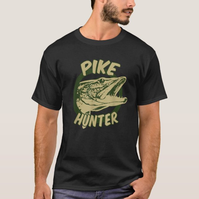 Pike Hunter Northern Pike Fish Älskare Tee Gift (Framsida)