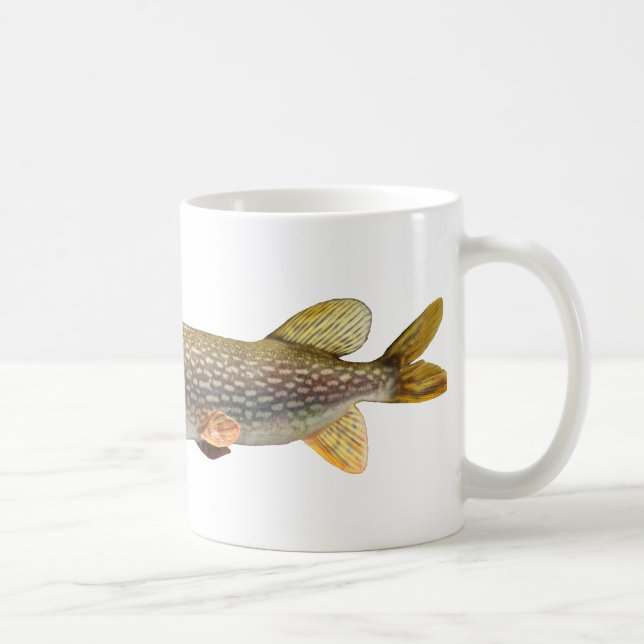 Pike Muski fiske Kaffemugg (Höger)