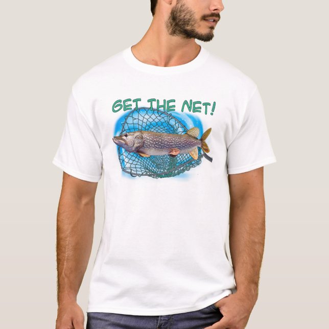 Pike Muski fiske T-shirt (Framsida)