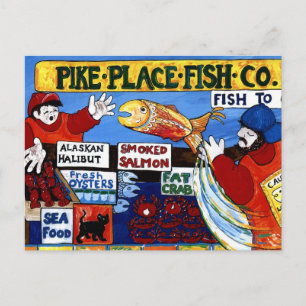 Pike Place Fish Co. Vykort