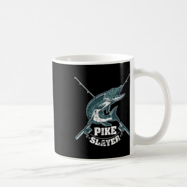 Pike Sayer Fisherman Northern Pike Kaffemugg (Höger)