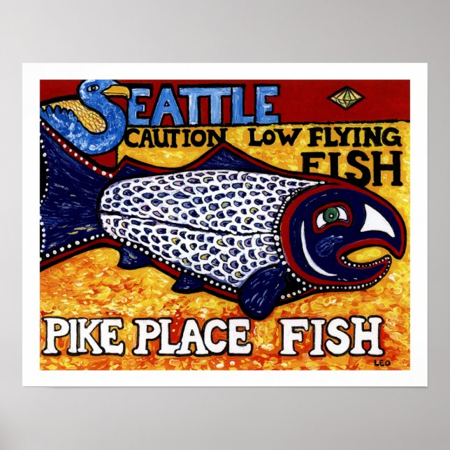 Pike Ställe Fish Poster (Framsidan)