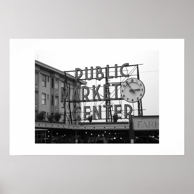 Pike Ställe Market Poster (Framsidan)