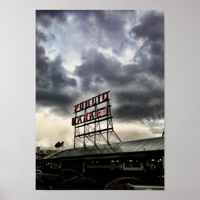 Pike Ställe Market Poster (Framsidan)