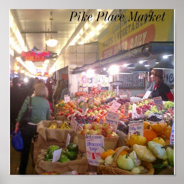 Pike Ställe Market Poster (Framsidan)