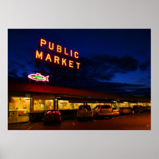 Pike Ställe Market, Seattle Poster