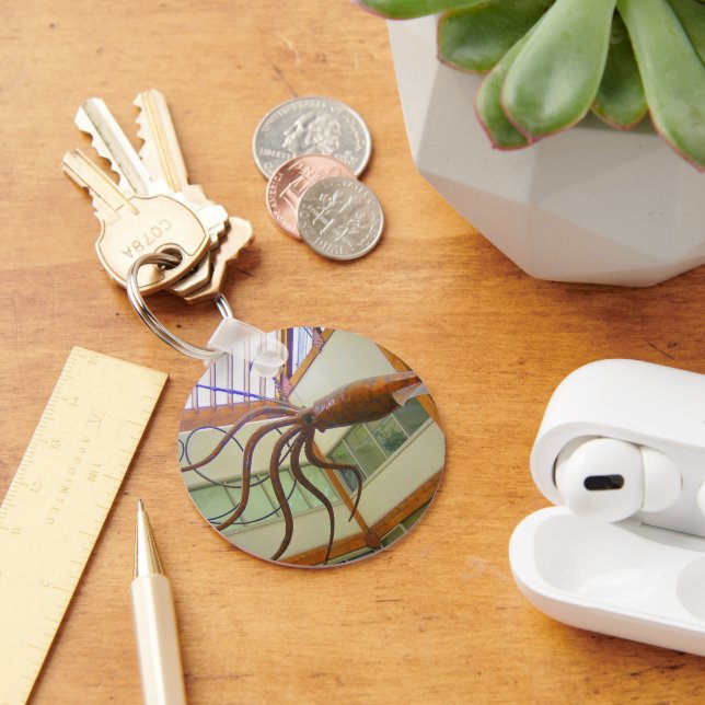 Pike Ställe Public Market Giant Squid Seattle, WA Nyckelring (Skrivbord)