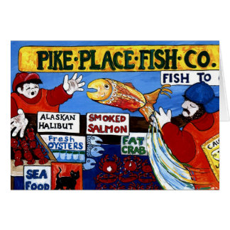 Pike ställefisk Co. Hälsningskort
