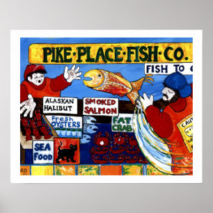 Pike ställefisk Co. Poster