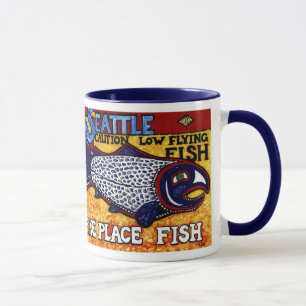 Pike ställefisk mugg