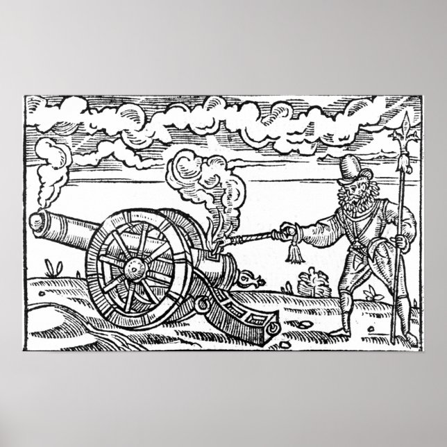 Pikeman Lighting a Cannon Poster (Framsidan)