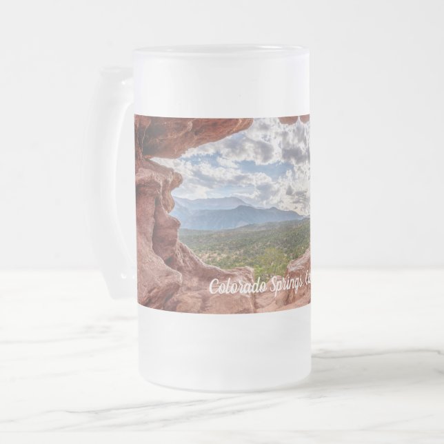 Pikes {eak through A Sten Hål Frosted Beer Mugg (Framsida vänster)