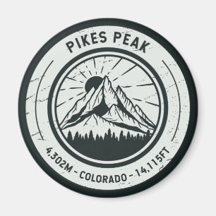 Pikes har högsta prioritet Colorado Hiking Skiing Magnet