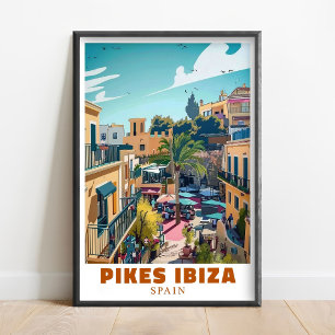 Pikes Ibiza nattklubb väggkonst - Ibiza väggkonst 