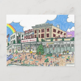 Pike's Market Ställe, Seattle, Washington Vykort