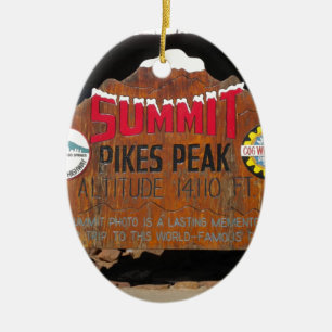 Pikes maximala toppmöte, Colorado Julgransprydnad Keramik