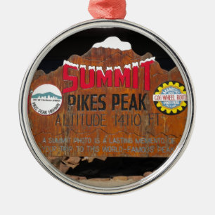 Pikes maximala toppmöte, Colorado Julgransprydnad Metall