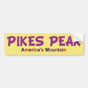 PIKES NÅ EN HÖJDPUNKT AMERIKA BERG BILDEKAL