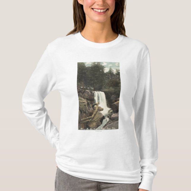 Pikes nå en höjdpunkt, Colorado - nedgångar T-shirt (Framsida)