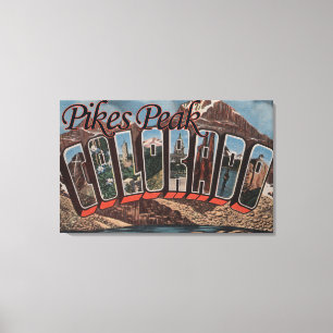 Pikes nå en höjdpunkt, Colorado - stora Canvastryck