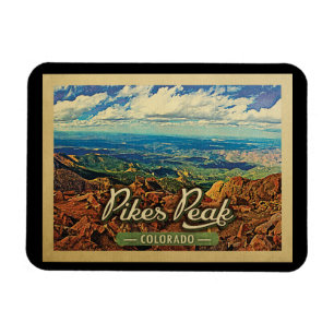 Pikes nå en höjdpunkt den Colorado vintage resor Magnet