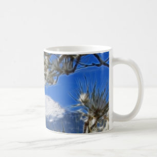 Pikes nå en höjdpunkt täckt Fractalkonst för Kaffemugg