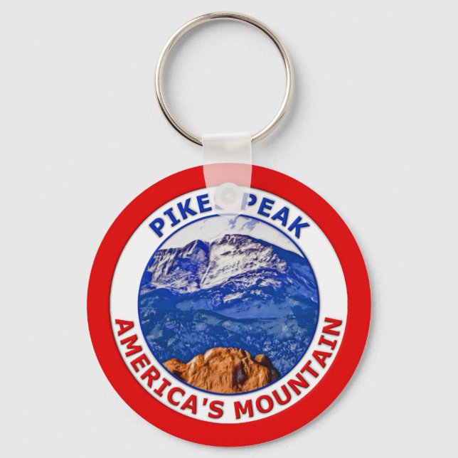 Pikes Peak America's Mountain Nyckelring (Framsida)