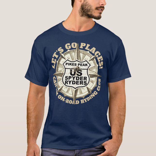 Pikes Peak Chapter - Låt oss gå till platser! T Shirt (Framsida)