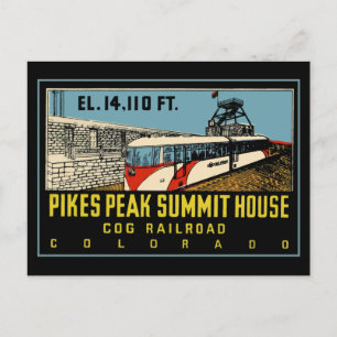 Pikes Peak COG-järnväg Vykort