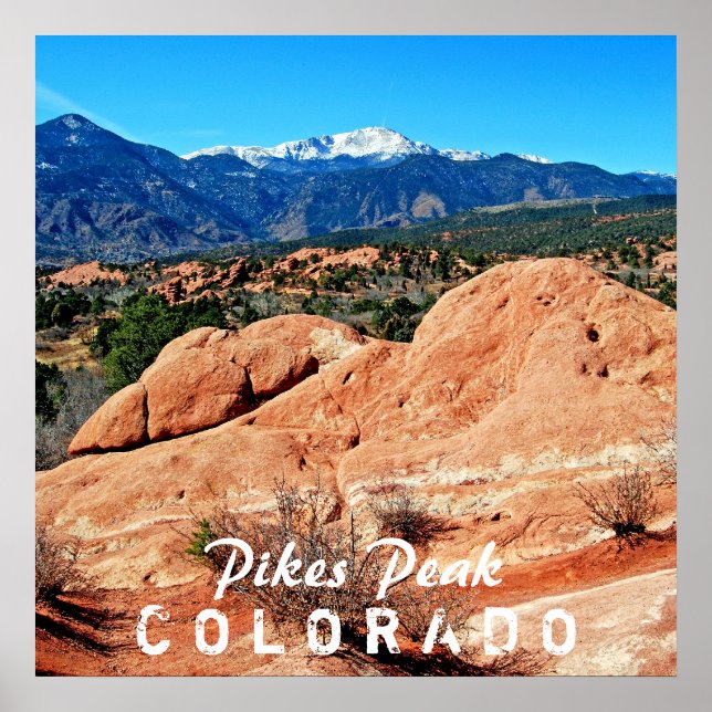 Pikes Peak, Colorado Poster (Framsidan)