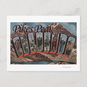 Pikes Peak, Colorado - Stora Brev Scenes Vykort