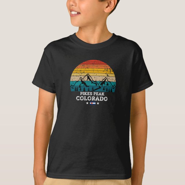 Pikes Peak Colorado T Shirt (Framsida)