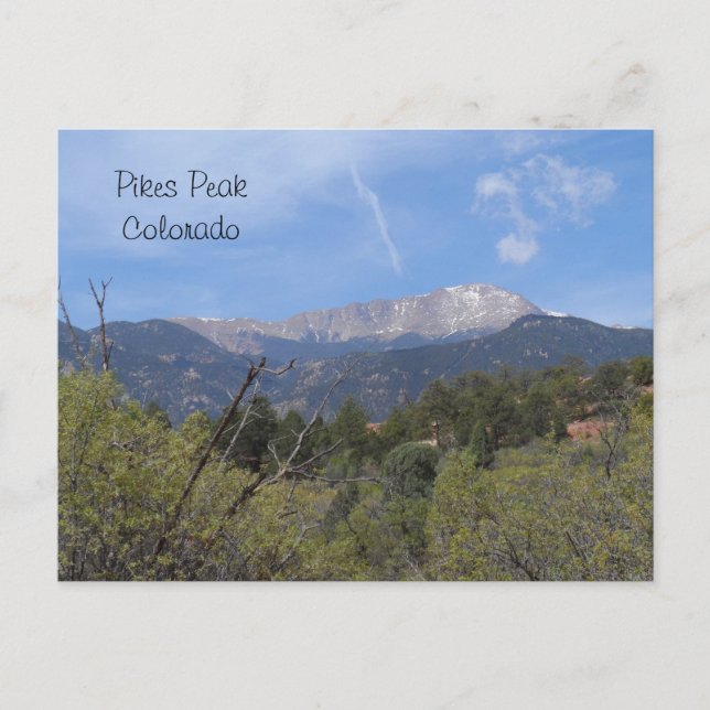 Pikes Peak- Colorado Vår Vykort (Framsida)