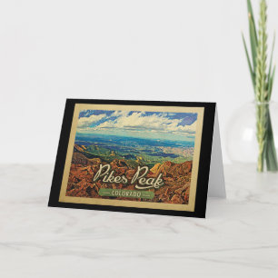 Pikes Peak Colorado Vintage resor Kort