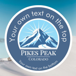 Pikes Peak Mountain Colorado souvenir Klistermärken