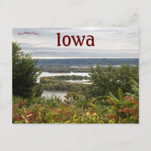 Pikes Peak Overlook McGregor Iowa Vykort