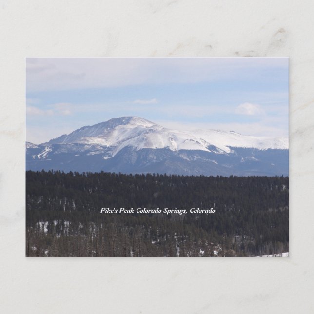 Pike's Peak Postcard Vykort (Framsida)