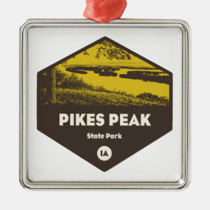 Pikes Peak State Park Iowa Julgransprydnad Metall