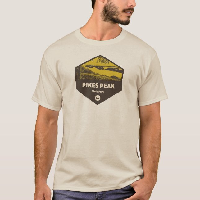Pikes Peak State Park Iowa T Shirt (Framsida)