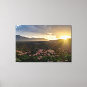 Pikes Peak Sunset Dimma Canvas