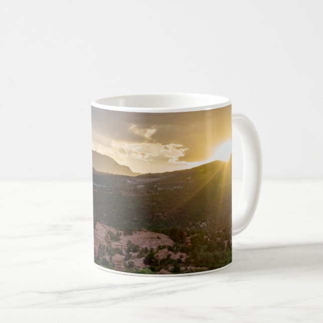 Pikes Peak Sunset Dimma Classic Mugg (Framsida höger)