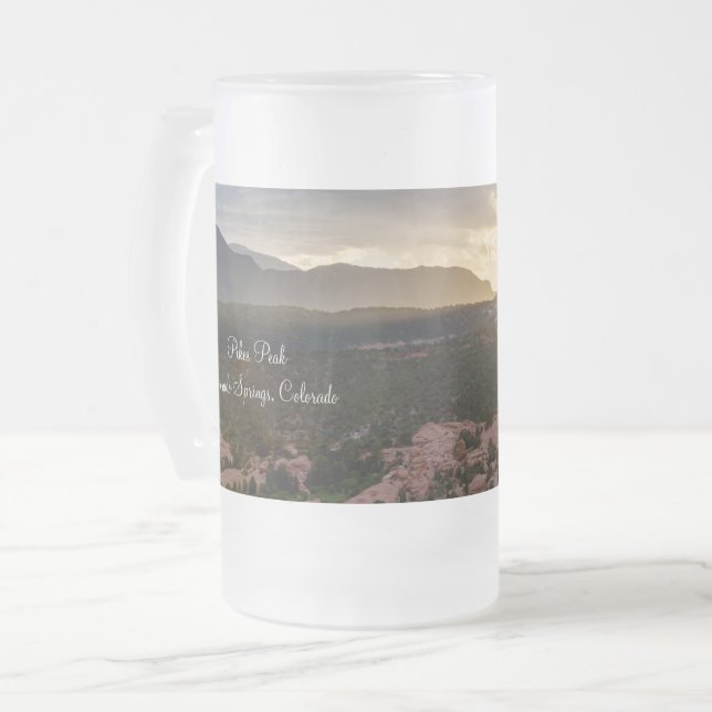 Pikes Peak Sunset Dimma Frosted Beer Mugg (Framsida vänster)