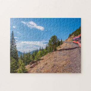 Pikes Peak Tåg Ride Jigszle Puzzle Pussel